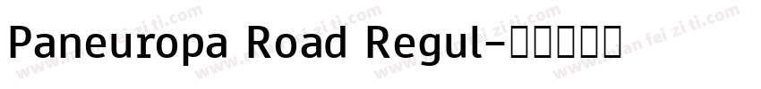 Paneuropa Road Regul字体转换